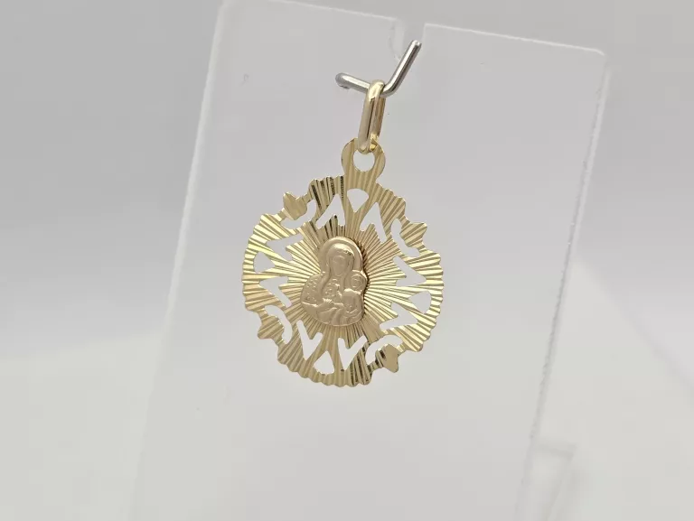 ZŁOTA ZAWIESZKA MEDALIK - 585 14K 0,95G