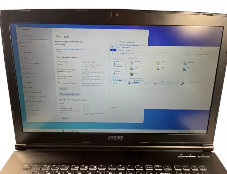 LAPTOP STEELSERIES MSI 3168NGW 17,3``