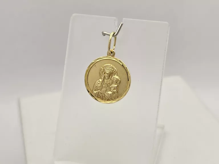 ZŁOTA ZAWIESZKA MEDALIK - 585 14K 2,17G