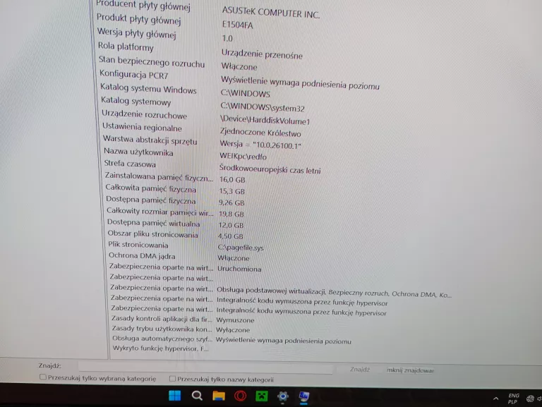 LAPTOP ASUS VIVOBOOK E1504FA-L1368W RYZEN 5 16/512 OLED