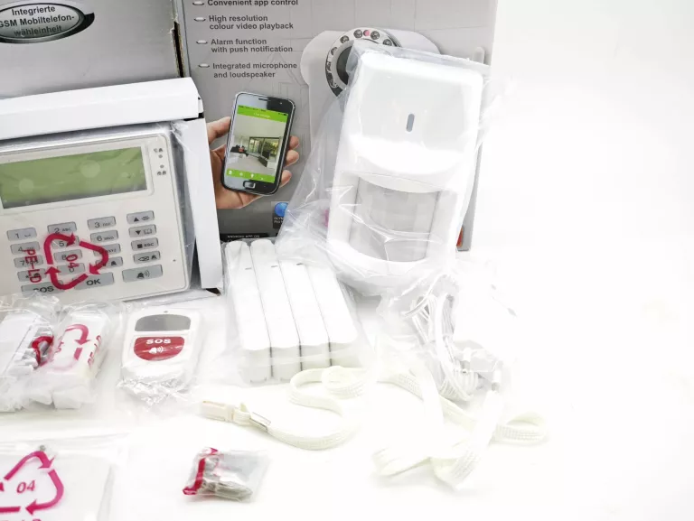 OLYMPIA 9081 PROFESJONALNY SYSTEM ALARMOWY GSM Z FUNKCJĄ GŁOŚNOMÓWIĄCĄ