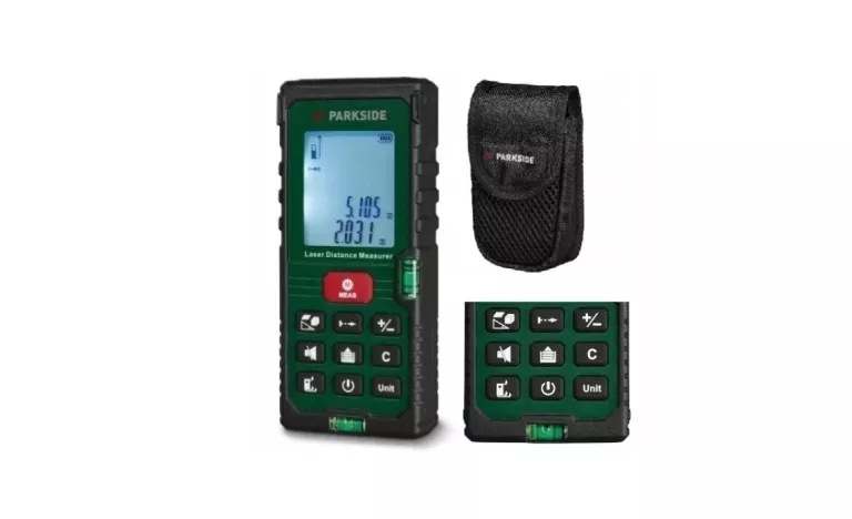DALMIERZ LASEROWY POZIOMICA MIERNIK LCD LASEROWY PARKSIDE PLEM 50 D5 31-60
