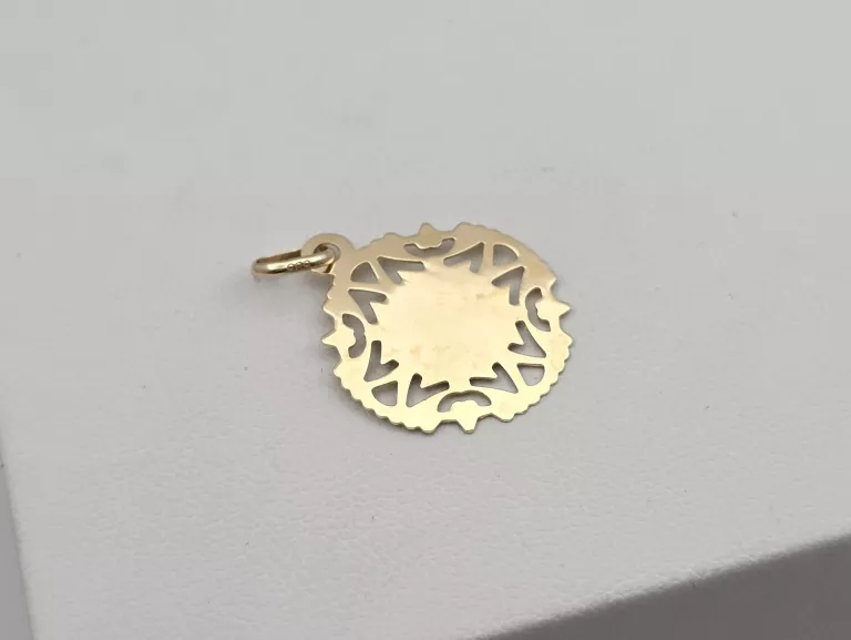 ZŁOTA ZAWIESZKA MEDALIK - 585 14K 0,95G