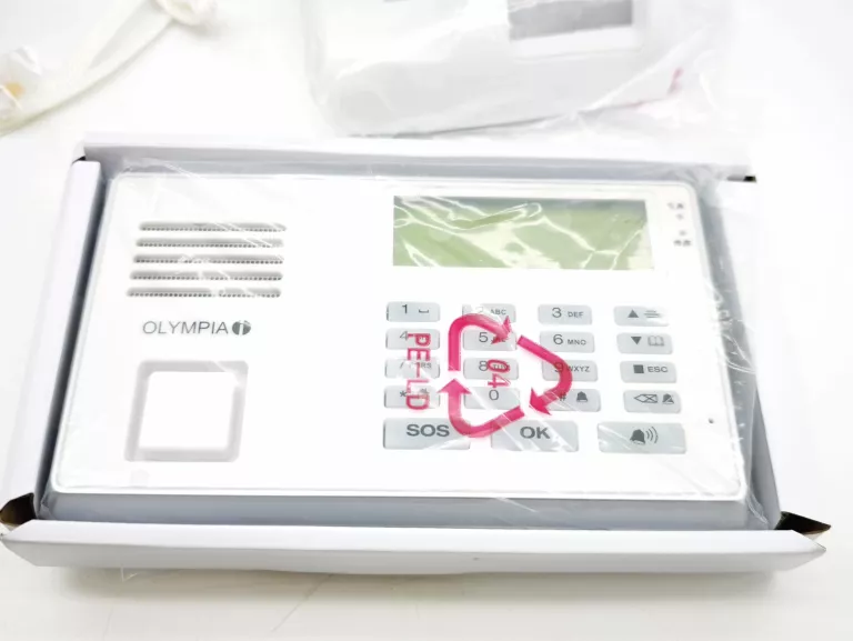 OLYMPIA 9081 PROFESJONALNY SYSTEM ALARMOWY GSM Z FUNKCJĄ GŁOŚNOMÓWIĄCĄ