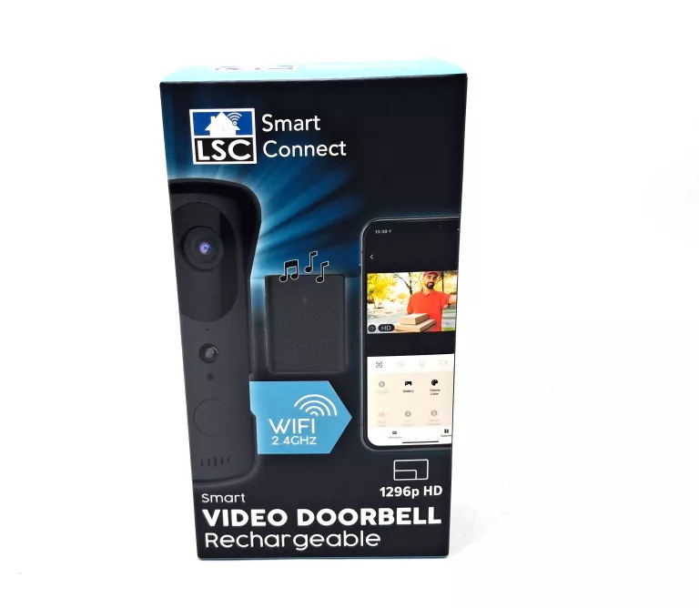 WIDEOWIZJER DOMOFON LSC SMART CONNECT VIDEO DOORBELL 1080P