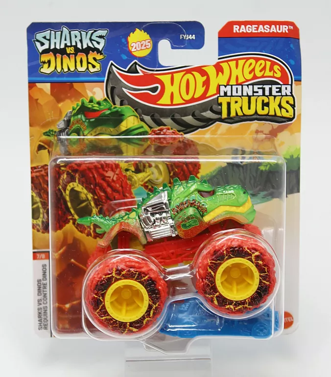 RESORAK AUTO HOT WHEELS MONSTER TRUCKS RAGEASAUR SHARKS VS DINOS (JDP90)