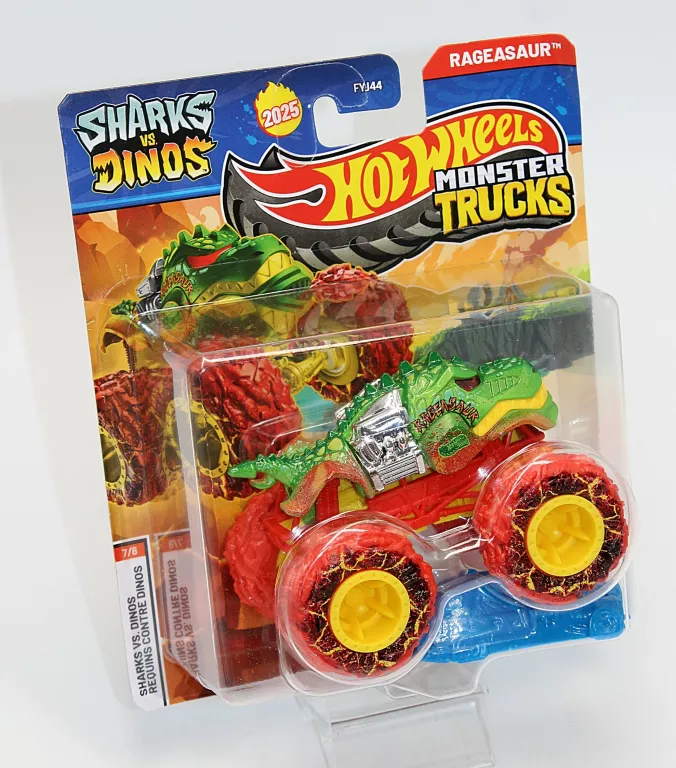RESORAK AUTO HOT WHEELS MONSTER TRUCKS RAGEASAUR SHARKS VS DINOS (JDP90)