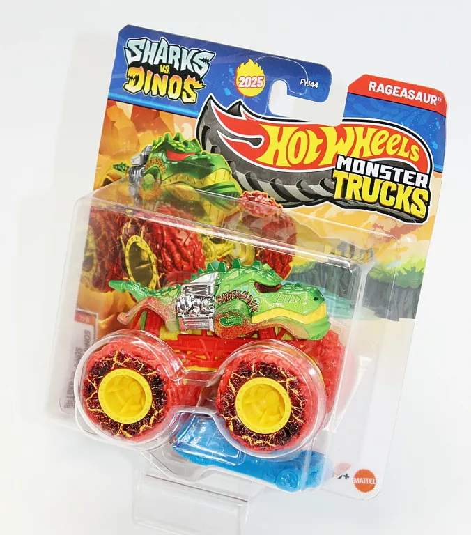 RESORAK AUTO HOT WHEELS MONSTER TRUCKS RAGEASAUR SHARKS VS DINOS (JDP90)
