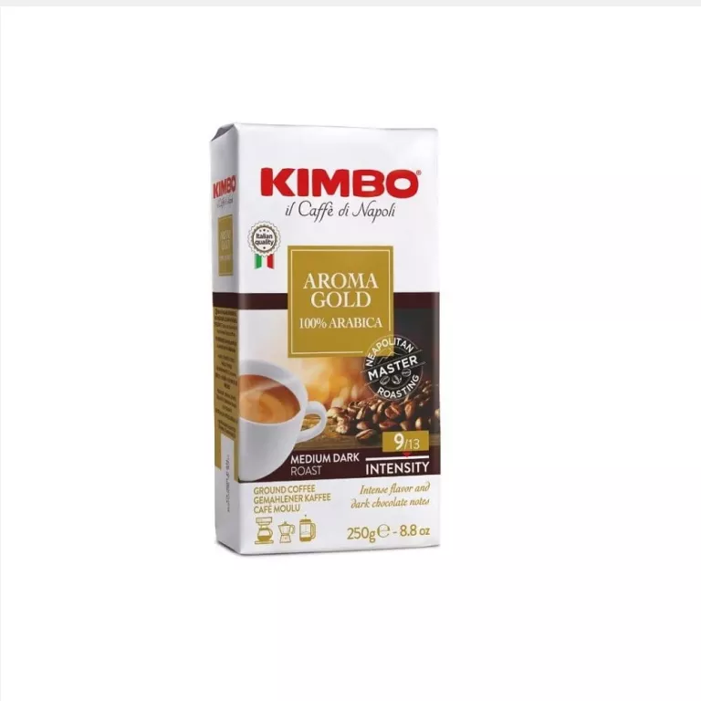 KAWA MIELONA KIMBO AROMA GOLD 250G 100% ARABICA 8002200102111 10.06.2027