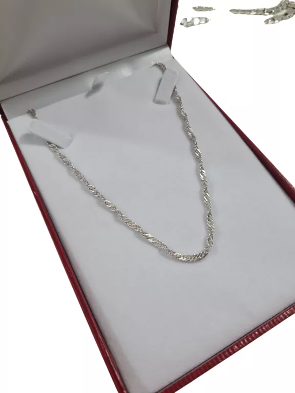 SREBRNY ŚLICZNY ŁAŃCUSZEK 3,67G PR 925