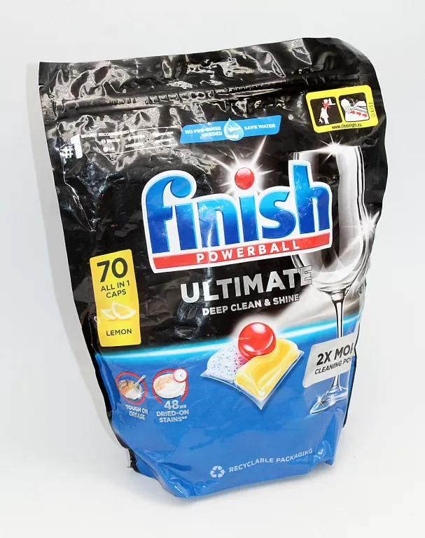 KAPSUŁKI DO ZMYWARKI FINISH ULTIMATE ALL IN ONE LEMON 70 SZTUK