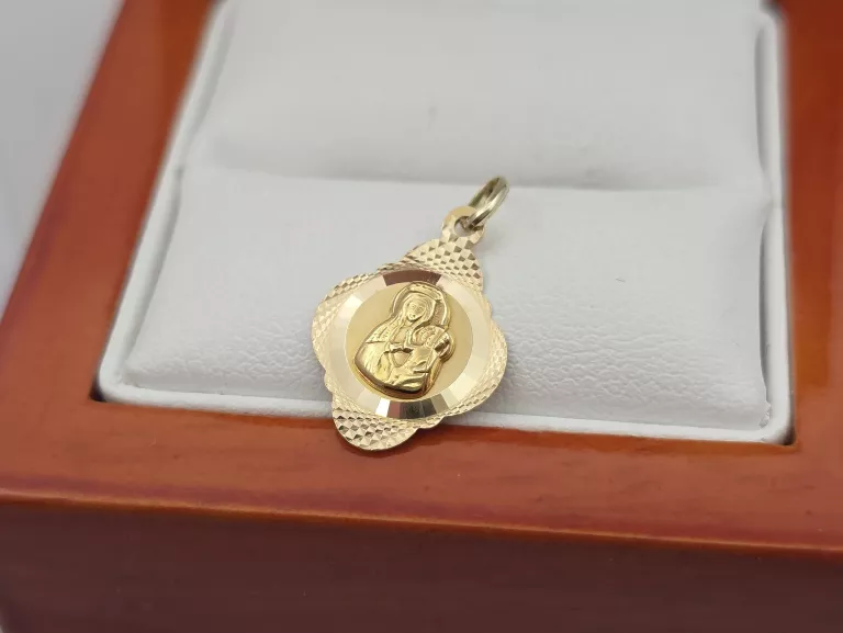 ZŁOTA ZAWIESZKA MEDALIK - 585 14K 0,94G