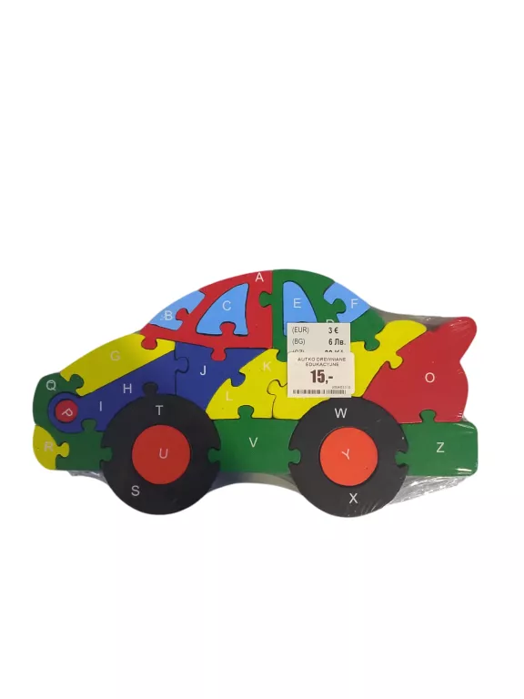 PUZZLE DREWNIANE EDUKACYJNE AUTKO