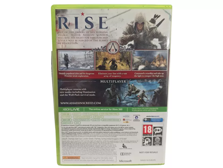 GRA NA XBOX 360 ASSASSIN'S CREED III