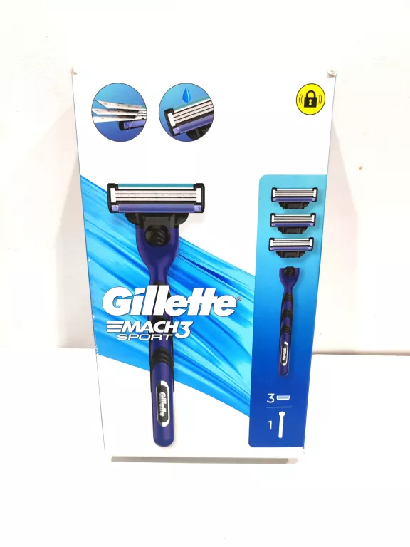 MASZYNKA NA WKŁADY DO GOLENIA GILLETTE MACH3 3 SZT.