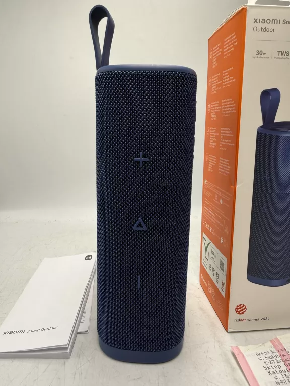 GŁOŚNIK BLUETOOTH XIAOMI SOUND OUTDOOR NIEBIESKI 30W KOMPLET