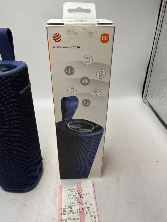 GŁOŚNIK BLUETOOTH XIAOMI SOUND OUTDOOR NIEBIESKI 30W KOMPLET