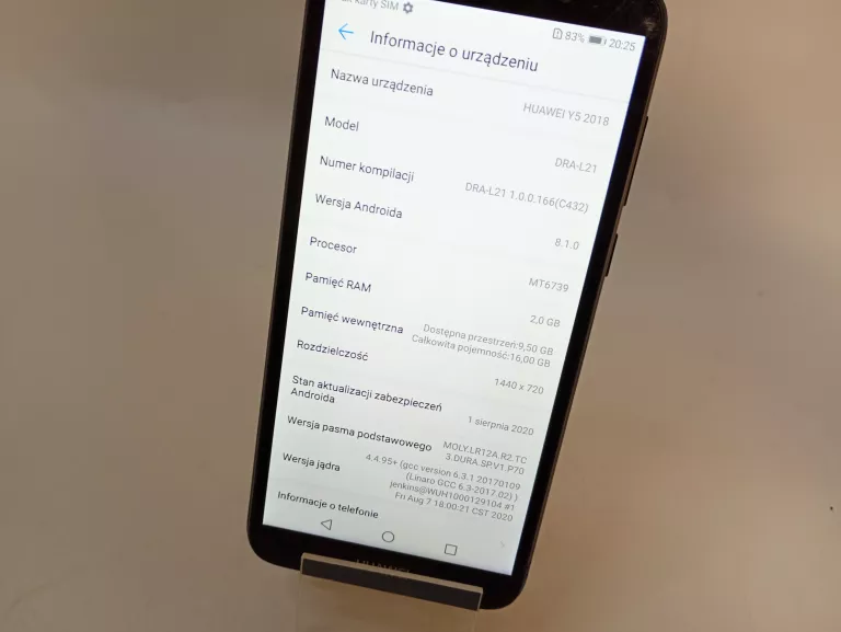 TELEFON HUAWEI Y5 2018 DRA-L21 2/16GB