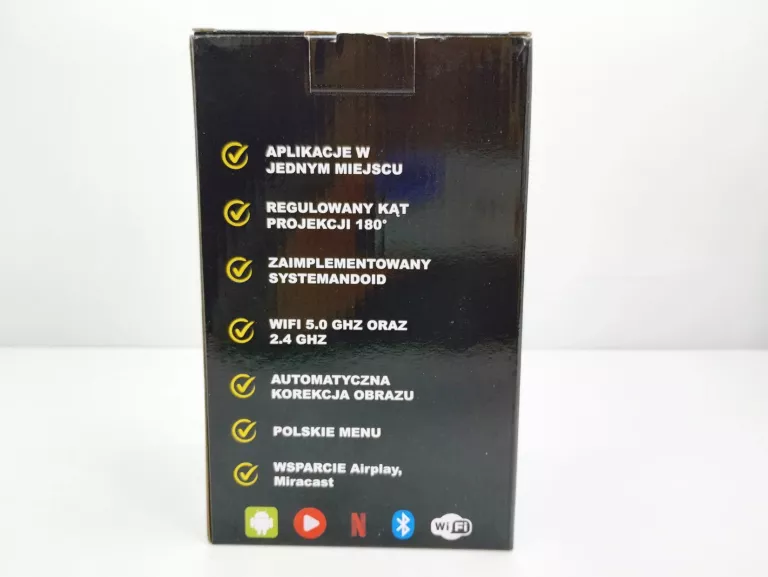 PROJEKTOR GALAXIA LED WIFI FULL HD SMART TV HY300 + EKRAN
