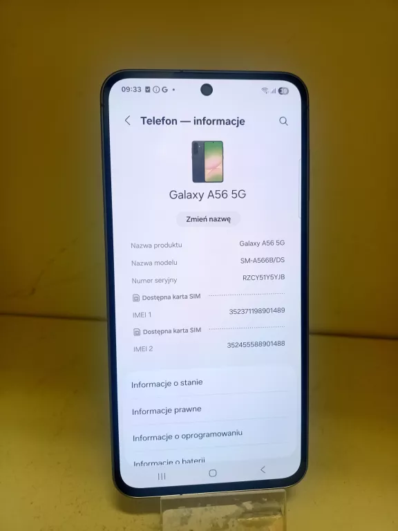 SAMSUNG GALAXY A56 5G 8/128 GB OPIS!