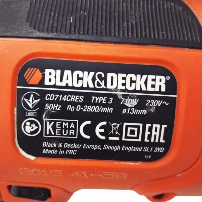 WIERTARKA UDAROWA BLACK DECKER CD714CRES / BDB STAN