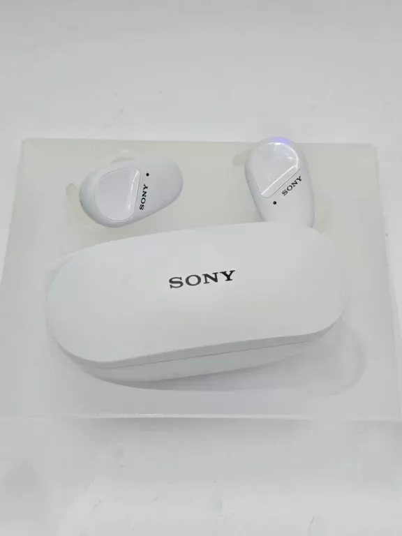 SŁUCHAWKI DOKANAŁOWE SONY WF-SP800N BIAŁE KOMPLET