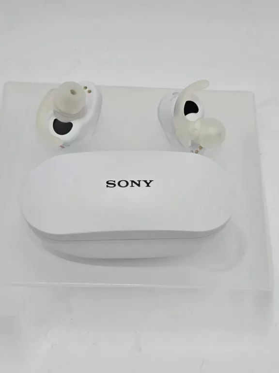 SŁUCHAWKI DOKANAŁOWE SONY WF-SP800N BIAŁE KOMPLET