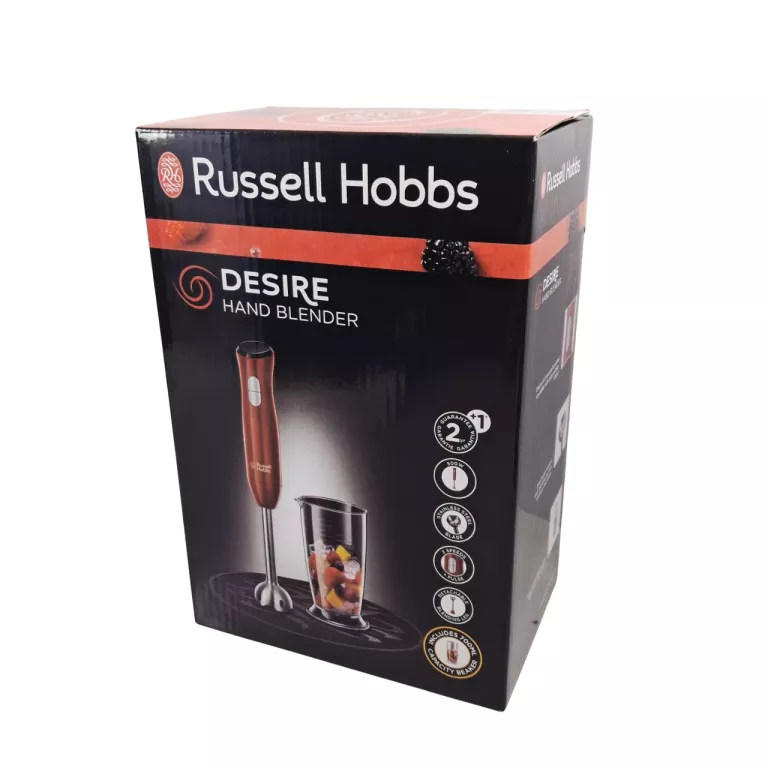 RUSSELL HOBBS DESIRE BLENDER RĘCZNY KOMPLET/JAK NOWY!