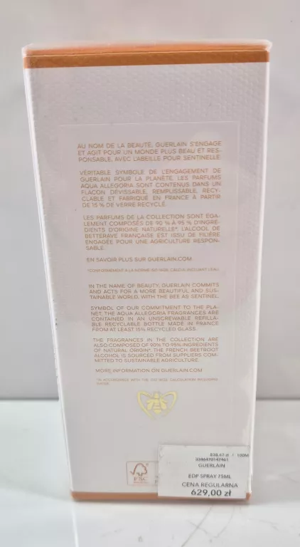 GUERLAIN AQUA ALLEGORIA OUD YUZU FORTE WODA PERFUMOWANA 125ML