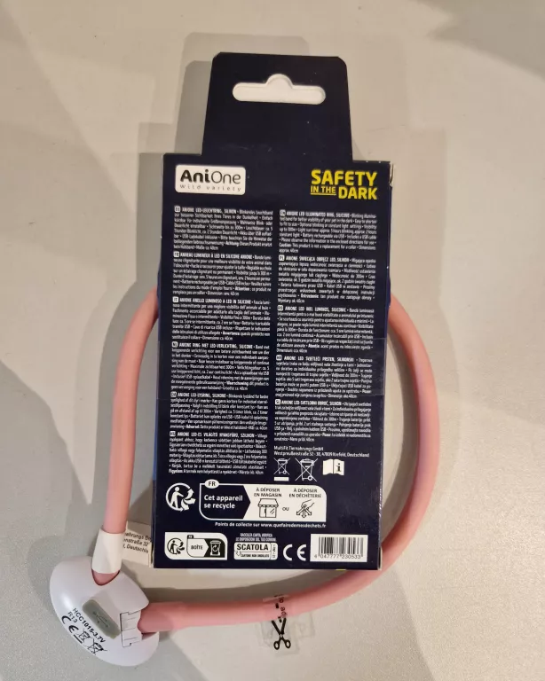 ANIONE WILD VARIETY LED RING SILIKON S-M RÓŻ