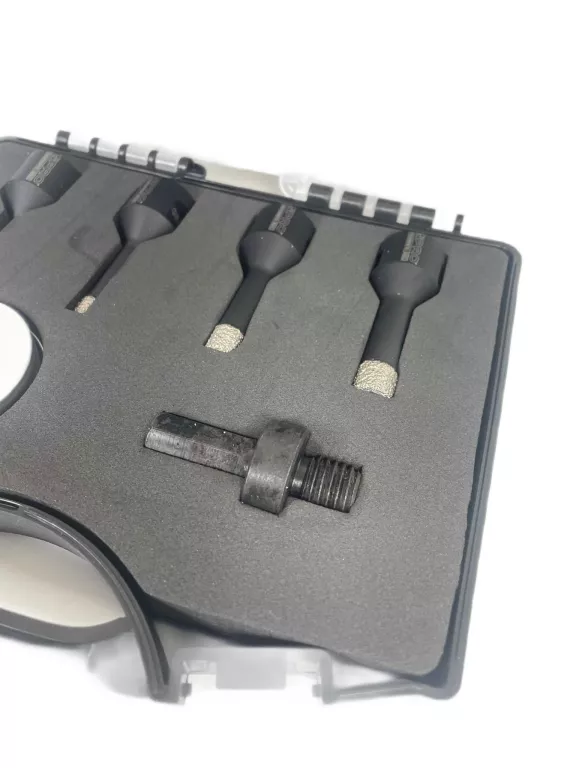ZESTAW OTWORNICA DIAMENTOWA DO CIĘCIA NA SUCHO 6,8,10,12MM + WOSK+ ADAPTER