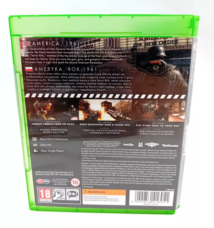 GRA XBOX ONE WOLFENSTEIN 2