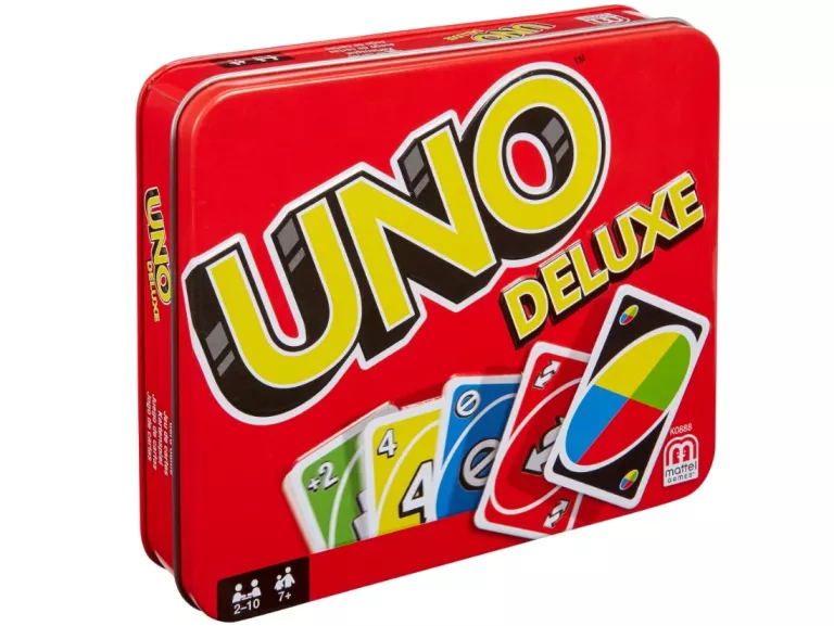 KARTY UNO DELUXE PUSZKA METALOWA MATTEL GAMES