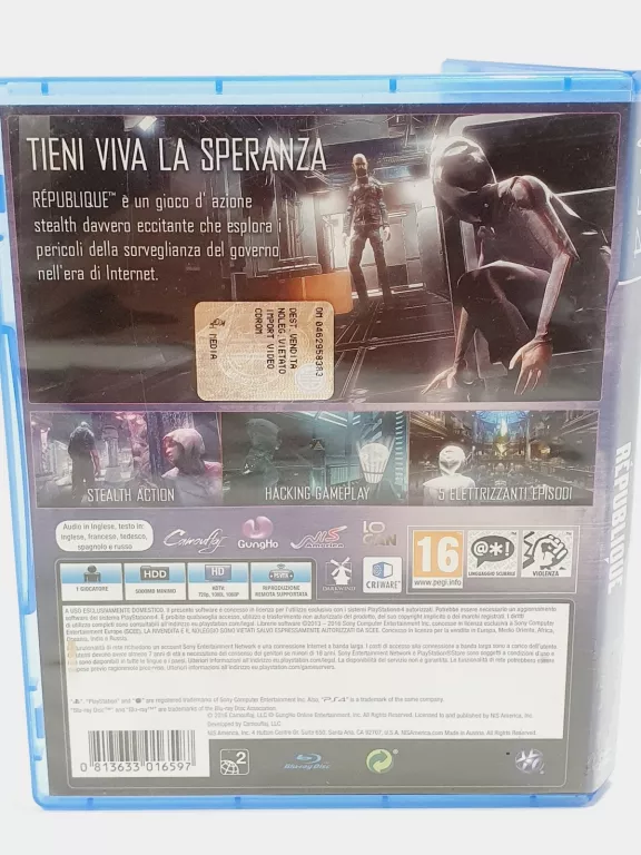 GRA PS4 REPUBLIQUE