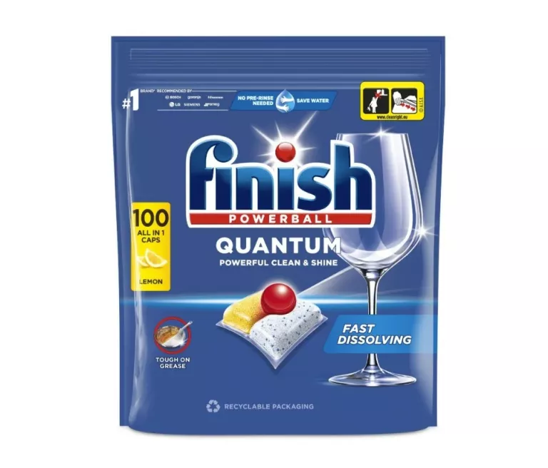 KAPSUŁKI DO ZMYWARKI FINISH QUANTUM ALL IN 1 CYTRYNOWE 100 SZT.