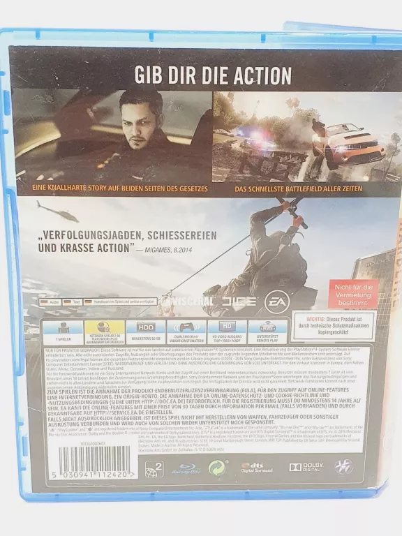 GRA PS4 BATTLEFIELD HARDLINE