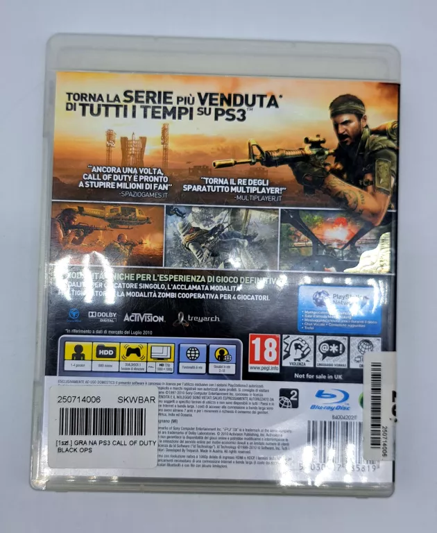 GRA NA PS3 CALL OF DUTY BLACK OPS