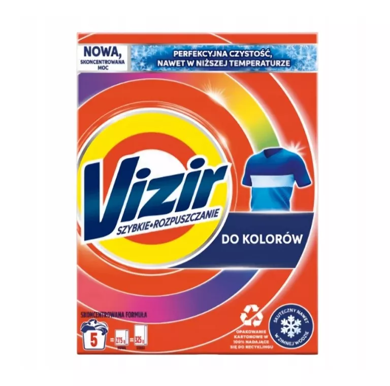 VIZIR DO KOLORÓW PROSZEK DO PRANIA DO KOLOROWYCH TKANIN 275 G