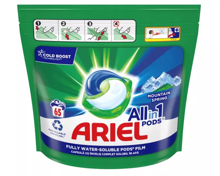 ARIEL ALL IN 1 KAPSUŁKI DO PRANIA 65 SZTUK