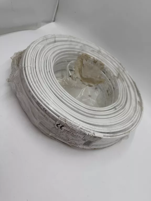 KABEL ELEKTRYCZNY PŁASKI YDYP 3X1,5 750V PRZEWÓD INSTALACYJNY 1M