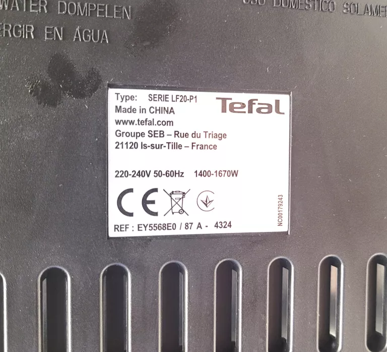 FRYTKOWNICA BEZTŁUSZCZOWA TEFAL EY5568E0 EASY FRY SILENCE /1670W