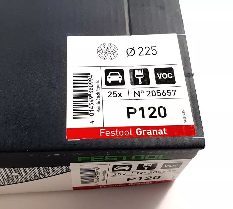 PAPIER ŚCIERNY DO ŻYRAFY FESTOOL STF D225/128 P120 GR/25 205657