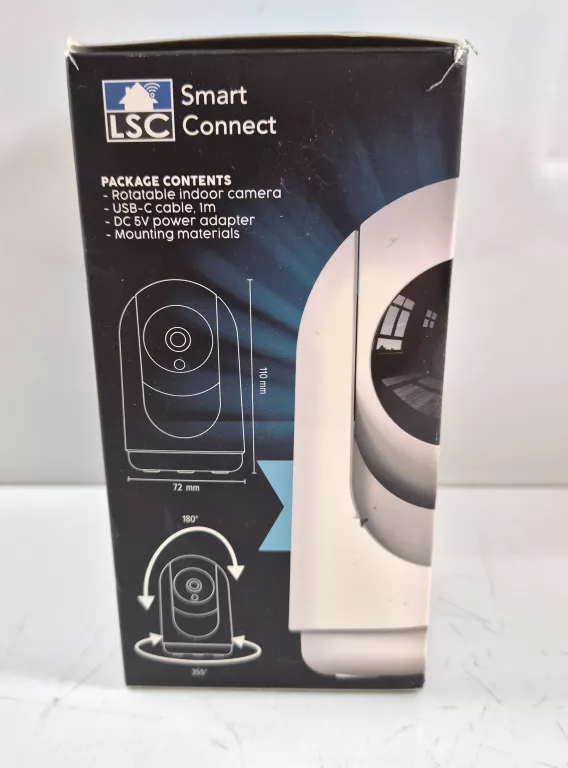 KAMERA OBROTOWA MONITORING LSC SMART CONNECT WEWNĘTRZNA 1296P HD