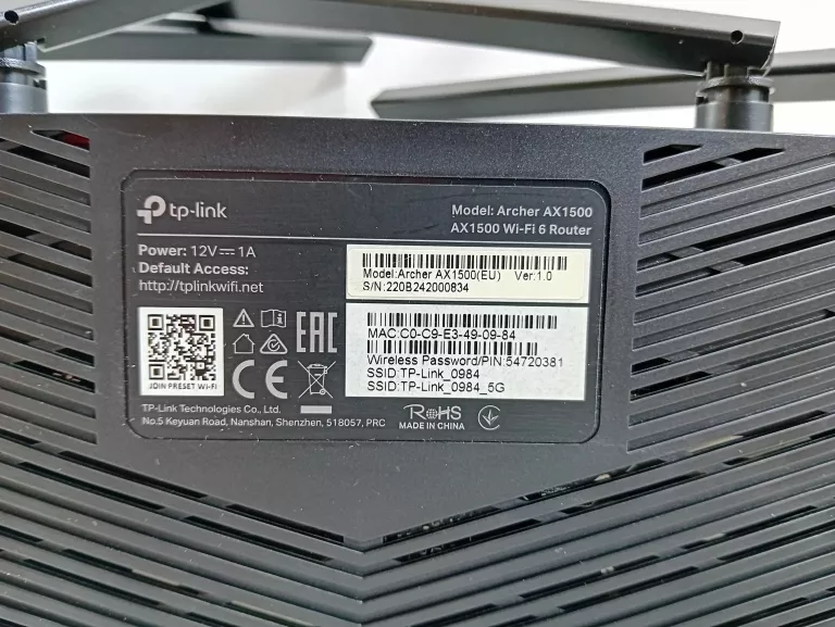 ROUTER TP-LINK ARCHER AX1500