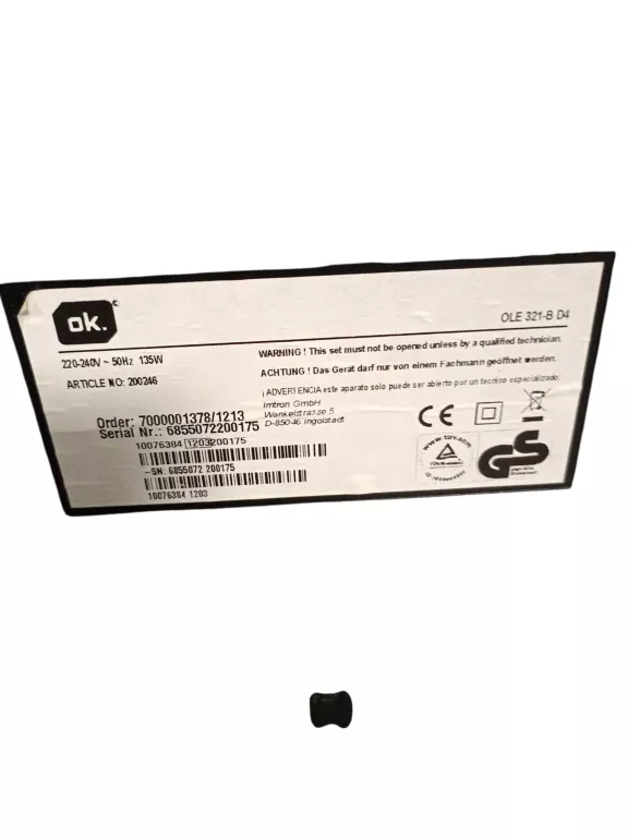 TELEWIZOR OK OLE 321-B-D4