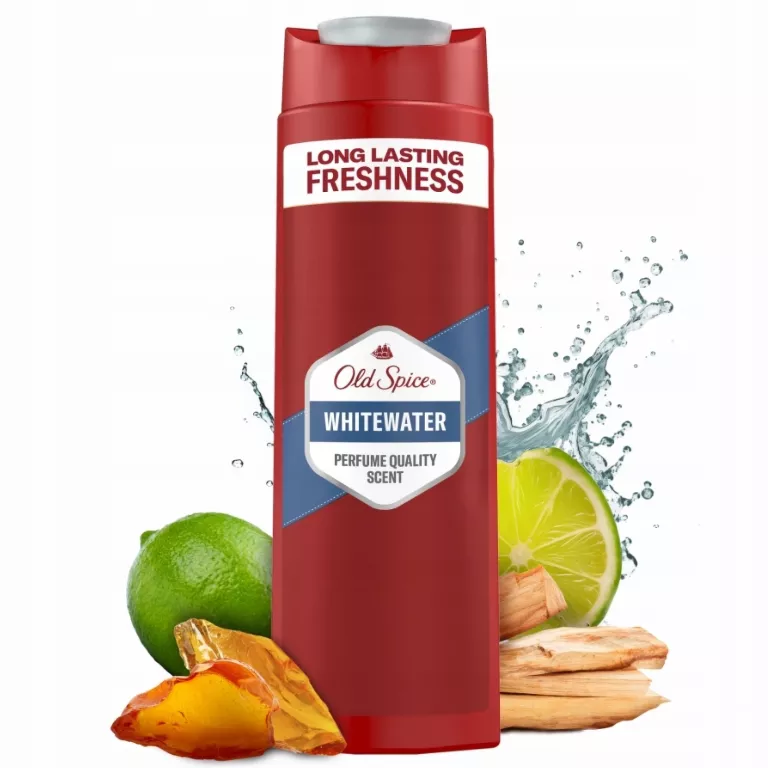 OLD SPICE WHITEWATER MĘSKI PŁYN DO KĄPIELI, ŻEL POD PRYSZNIC I SZAMPON 3W1