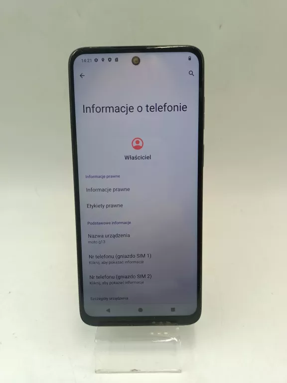 TELEFON MOTOROLA MOTO G13 4GB/128GB PUDEŁKO