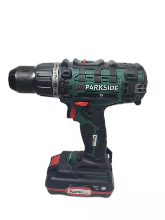 AKUMULATOROWA WIERTARKO-WKRĘTARKA PARKSIDE PABS 20-LI G8 ZESTAW