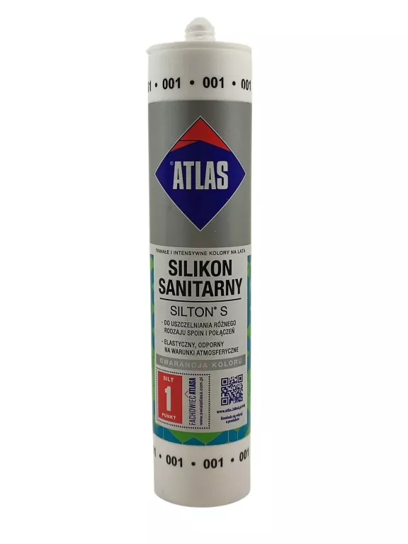 ATLAS SILIKON SANITARNY SILTON S 280ML 001 BIAŁY