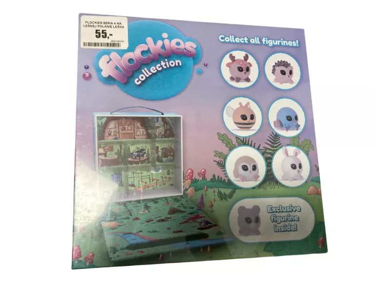 FLOCKIES SERIA 4 NA LEŚNEJ POLANIE LEŚNA POLANA WALIZKA DOMEK + MILA MYSZ